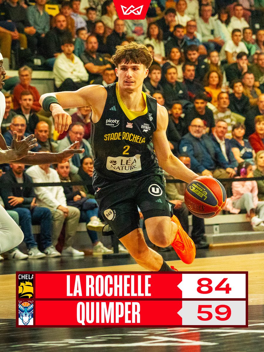 Le carton du soir en #ELITE2 est signé par le <a href="/SR_Rupella/">Stade Rochelais Basket</a> devant son public 🤯🔥