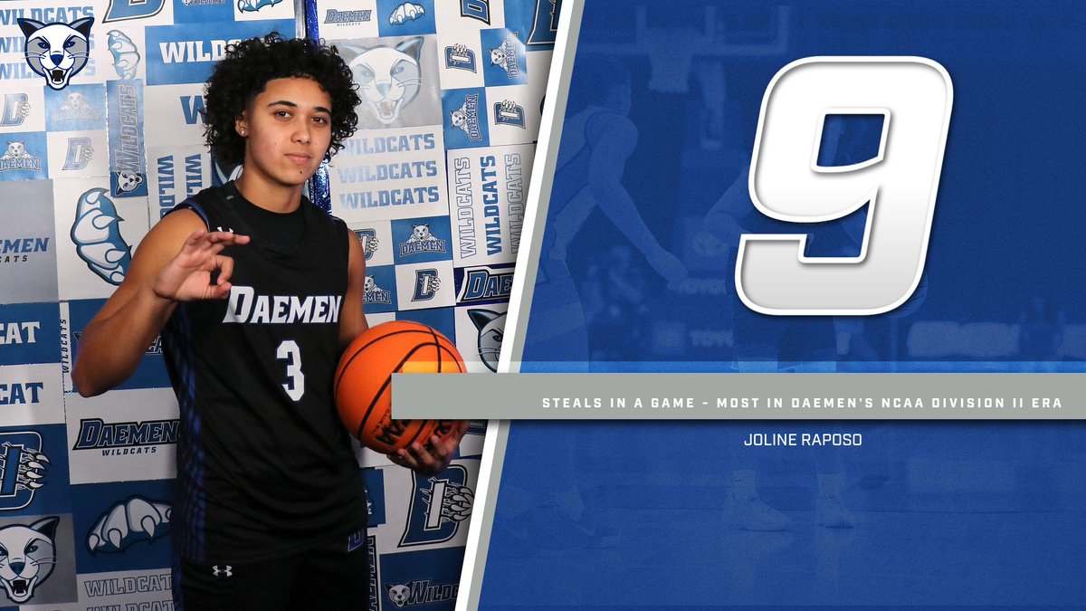 Record-breaking performance from Joline in Game 1.

Her nine steals marked the most in a game in program history in Daemen's Division II Era.  #TheWildcatWay