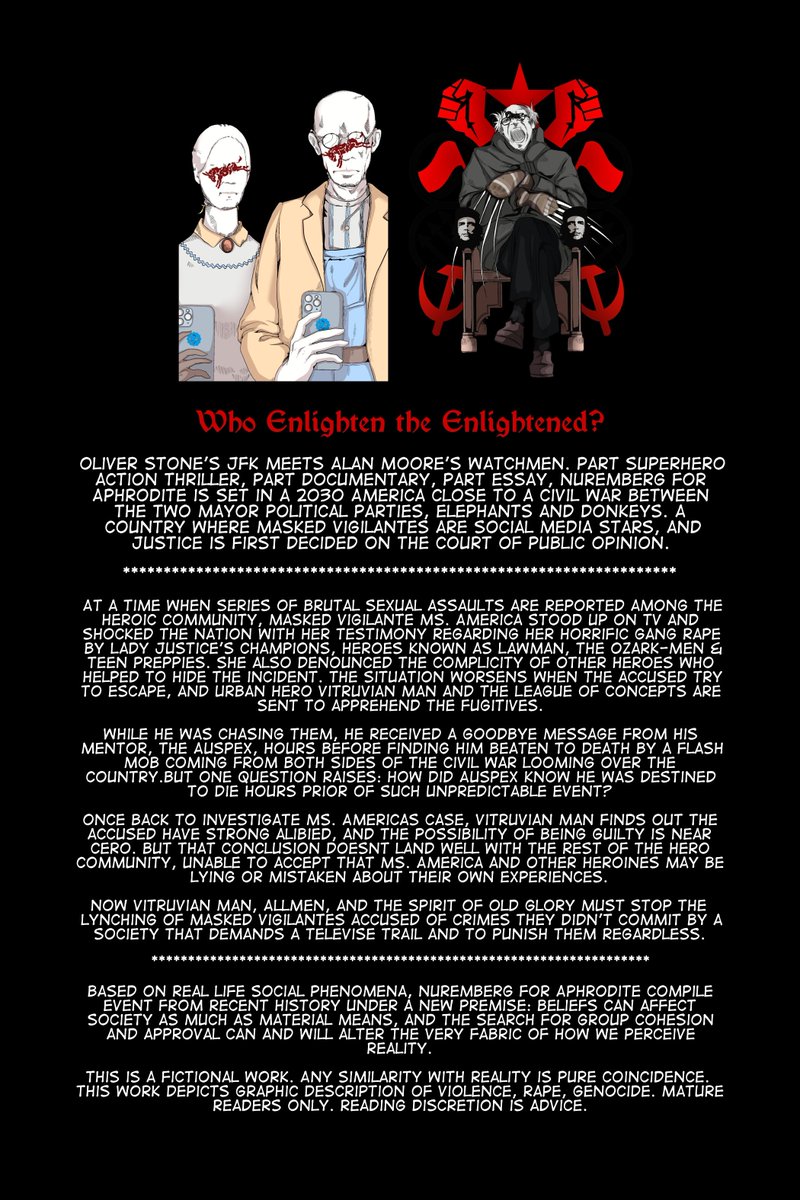 ComicsForms's tweet image. The waiting is coming to an end. We&apos;ve been working hard in our BIGGEST, BOLDEST, MOST CONTROVERSIAL comic book to date.
Standard and AI Art Version.
Coming Soon... #WhoEnlightenTheEnlightened