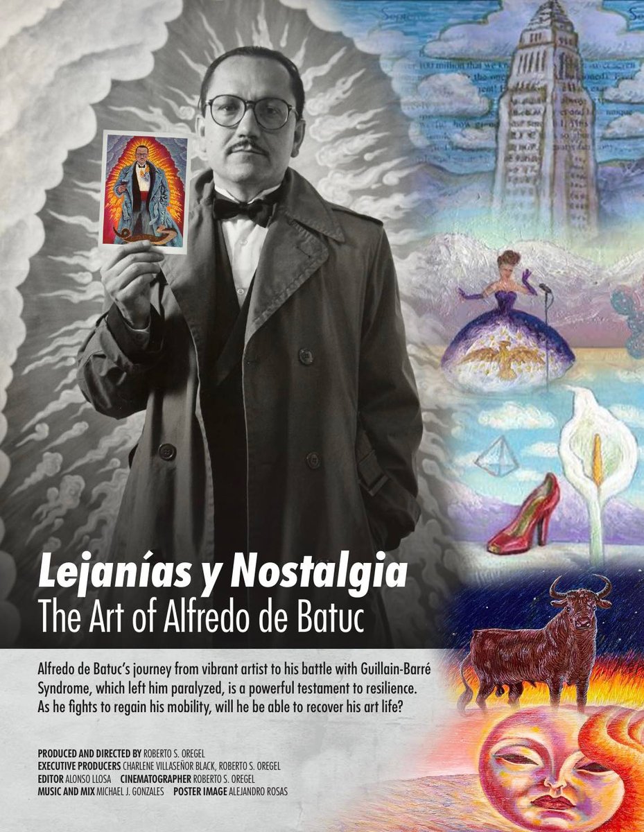 Join us for the campus premiere of “Lejanías y Nostalgia: The Art of Alfredo de Batuc” on Nov. 20 at 4 p.m. in the SMSU Theater. 🎬✨

Read more: bit.ly/3JUYkb8 #CSUSB #LejaniasYNostalgia #AlfredoDeBatuc #CampusEvents #ArtCommunity #VeteransAwarenessMonth