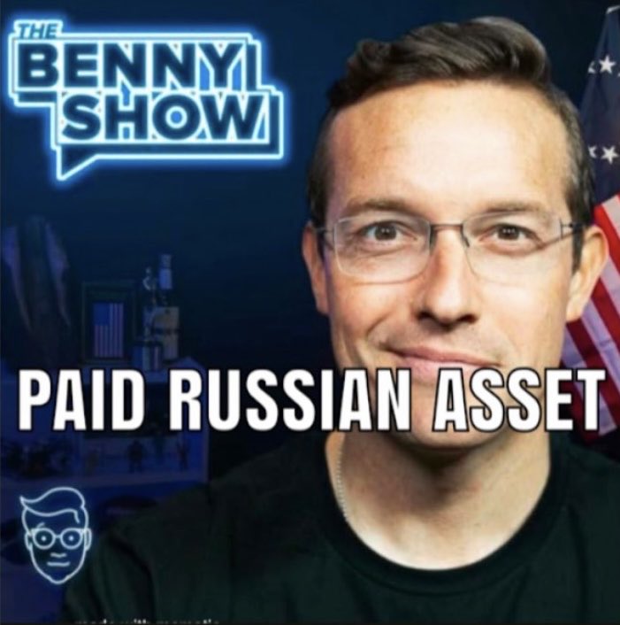 MaThHemp's tweet image. @bennyjohnson was employed by russia and sold out the United State...nothing he says should be believed