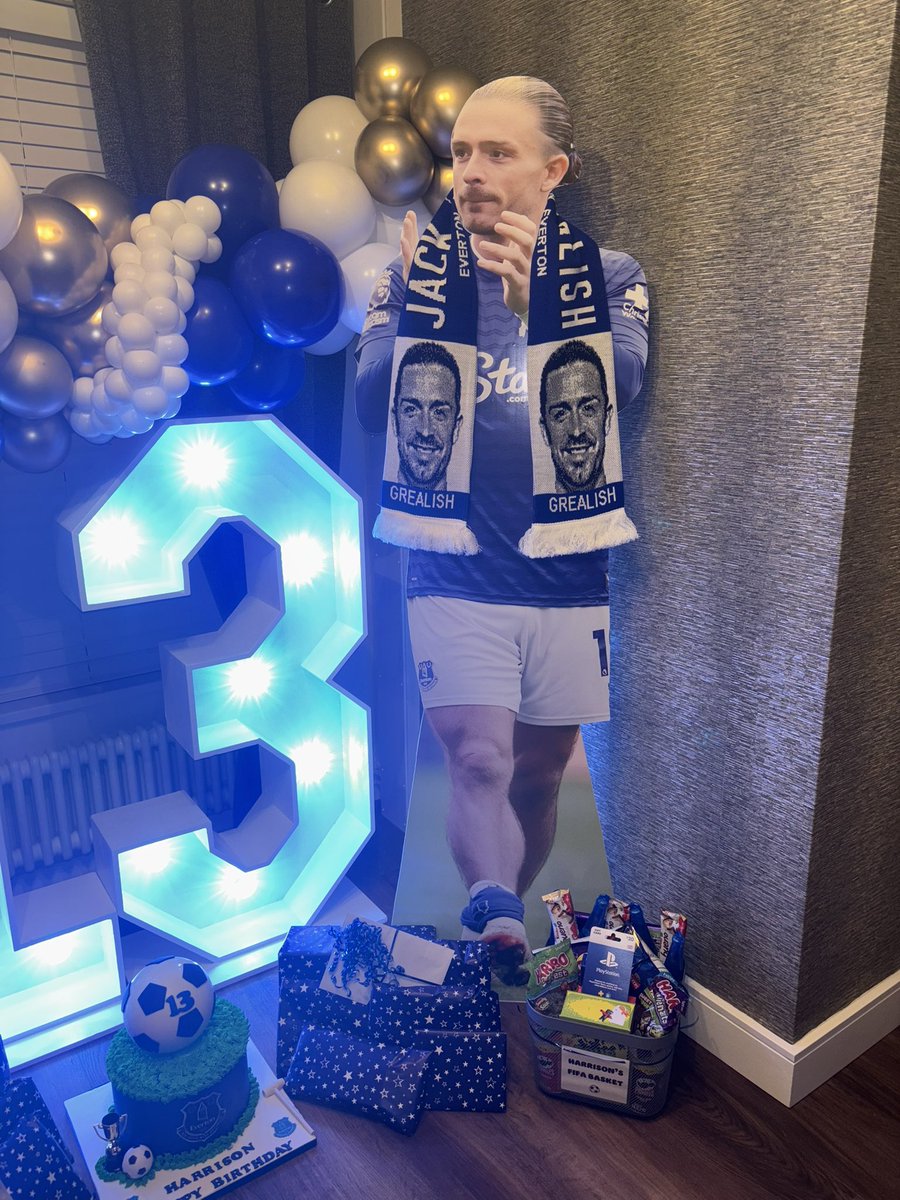 NatSmith1985's tweet photo. Welcome to the family @JackGrealish. You will now be a permanent resident in the Smith household 💙⚽️ Up the Toffees https://t.co/rC4Lp15gEG