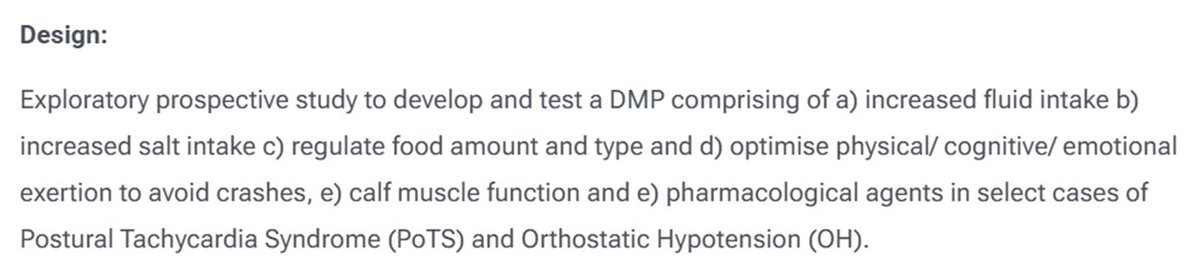 angryhacademic's tweet image. I have a lot of thoughts about this but mainly it&apos;s a bit of a stretch to call the following a &quot;new protocol&quot; when it&apos;s standard clinical practice from anyone with a bit of POTS knowledge: