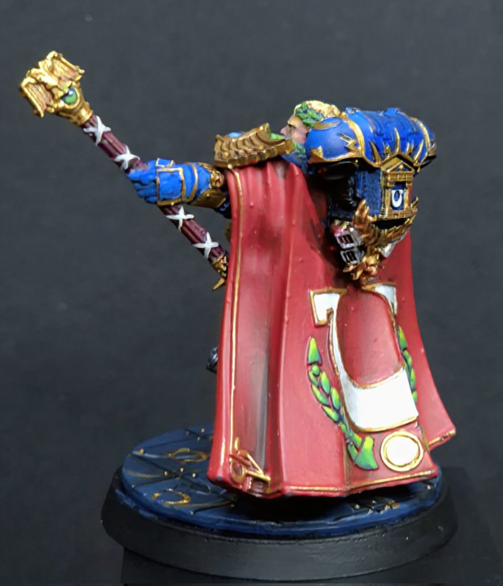 KaosKitbash's tweet photo. Consul de los Ultramarines acabado!

#warhammer40k 
#WarhammerCommunity 
#miniaturepainting
#ultramarines https://t.co/tjrMsK2Hrj