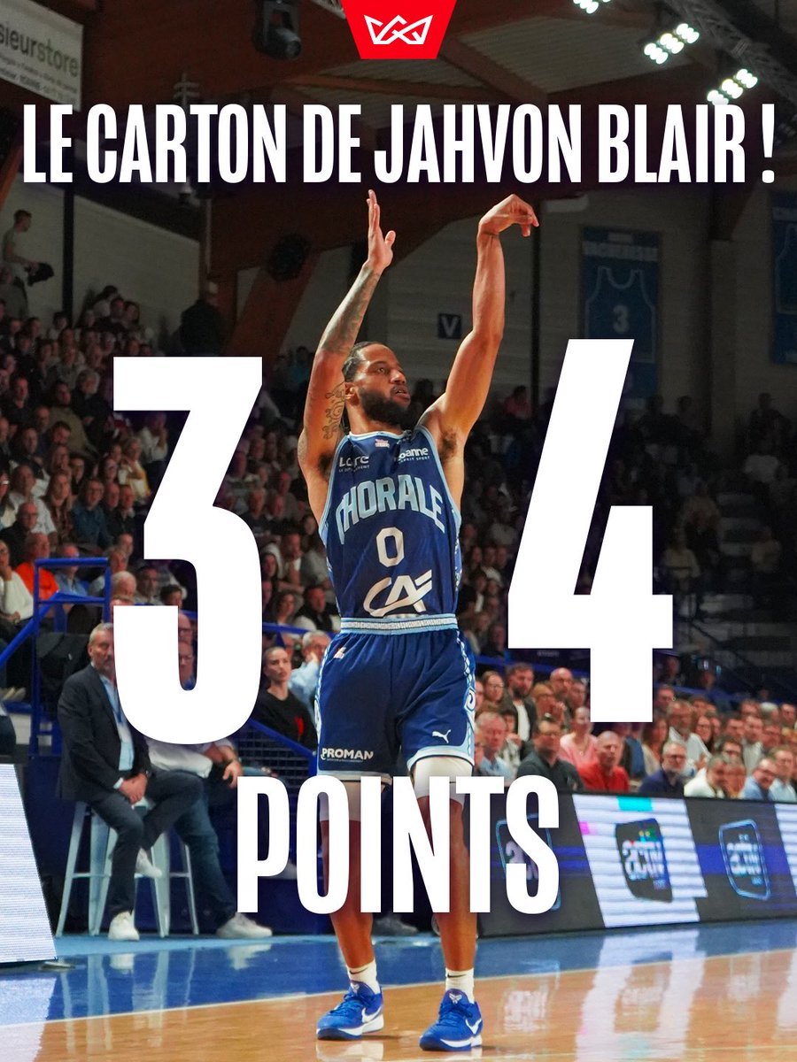 𝗟𝗔 𝗣𝗘𝗥𝗙 𝗫𝗫𝗟 𝗗𝗨 𝗦𝗢𝗜𝗥 🤯

3️⃣4️⃣ points pour un Jahvon Blair IN-DÉ-CENT dans la victoire de la <a href="/ChoraleRoanne/">Chorale Roanne Basket</a> 🎯😱
