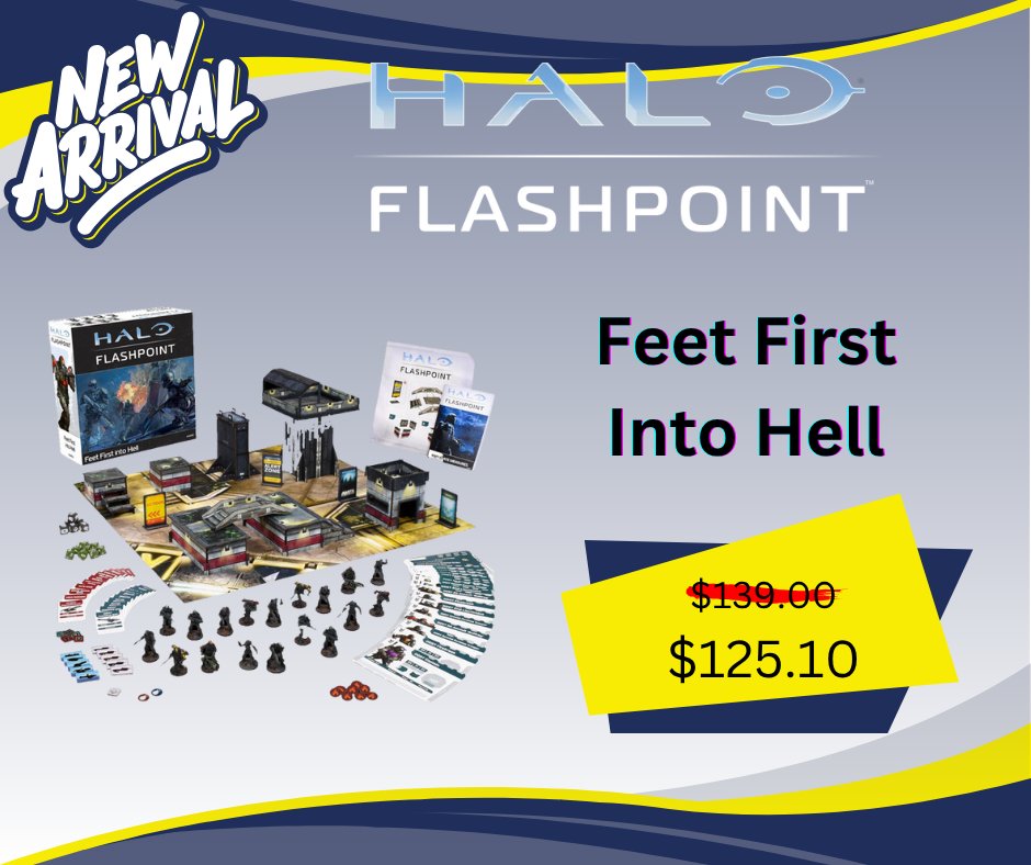 The Feet First Into Hell core set for Halo: Flashpoint is now in stock! 🔥🚀
Jump into the fight with Mantic’s newest release, packed with everything you need to start the battle. Ready to ship now from Discount Games Inc!

ow.ly/EfZe50XrQka