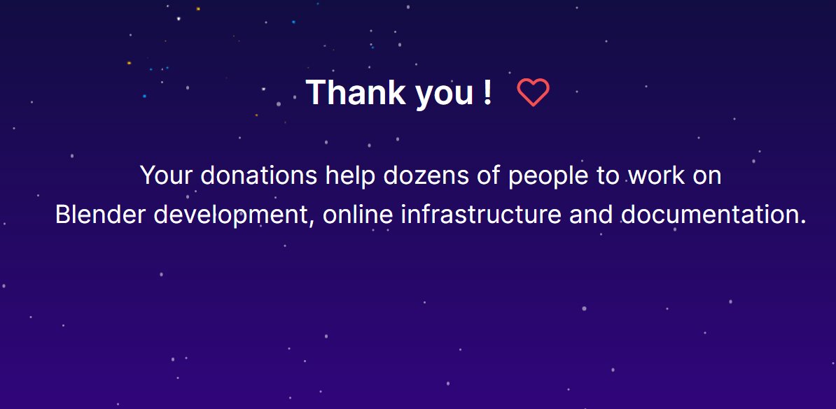 SantcorS's tweet photo. @Blender Yeah i have a career thanks to blender, still remember the first time i installed blender, i was looking for hours "How to install blender for free" Then realized it was actually free. 
Small donation, i'll try to donate every month, Thank you Blender team! https://t.co/e4tasXy3jq