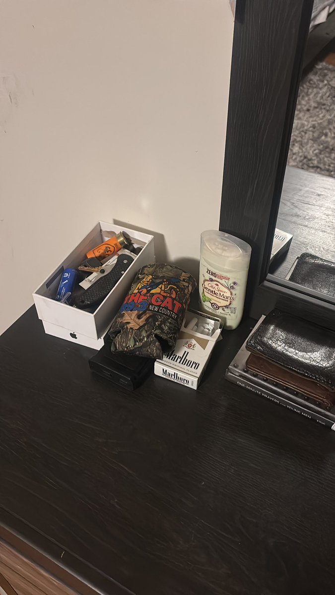 chacklongbottom's tweet image. Thank you for organizing my cigarettes while I was away mother