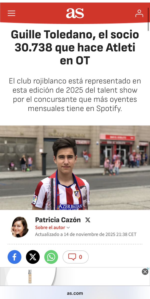 tetorsss's tweet photo. Hagan algo con nuestro ganador de OT 2025 @Atleti !!!! https://t.co/ugGQFjDa4D