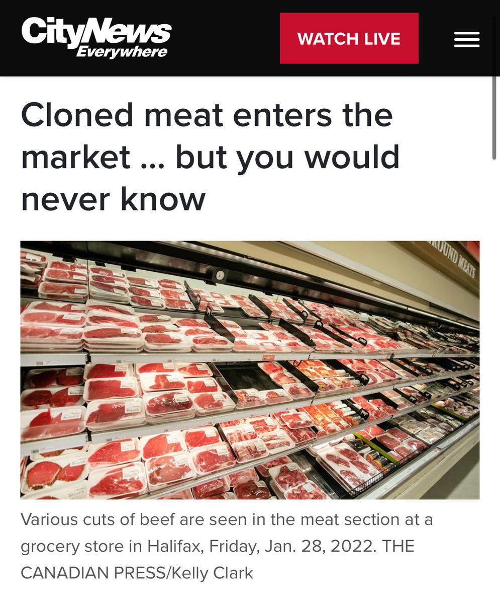 LeslynLewis's tweet image. Health Canada recently decided that meat from cloned animals and their offspring no longer needs a special review or any form of disclosure. That means, soon you could buy beef or pork and have no idea how it was bred.

Other countries debate this openly: the EU has considered…