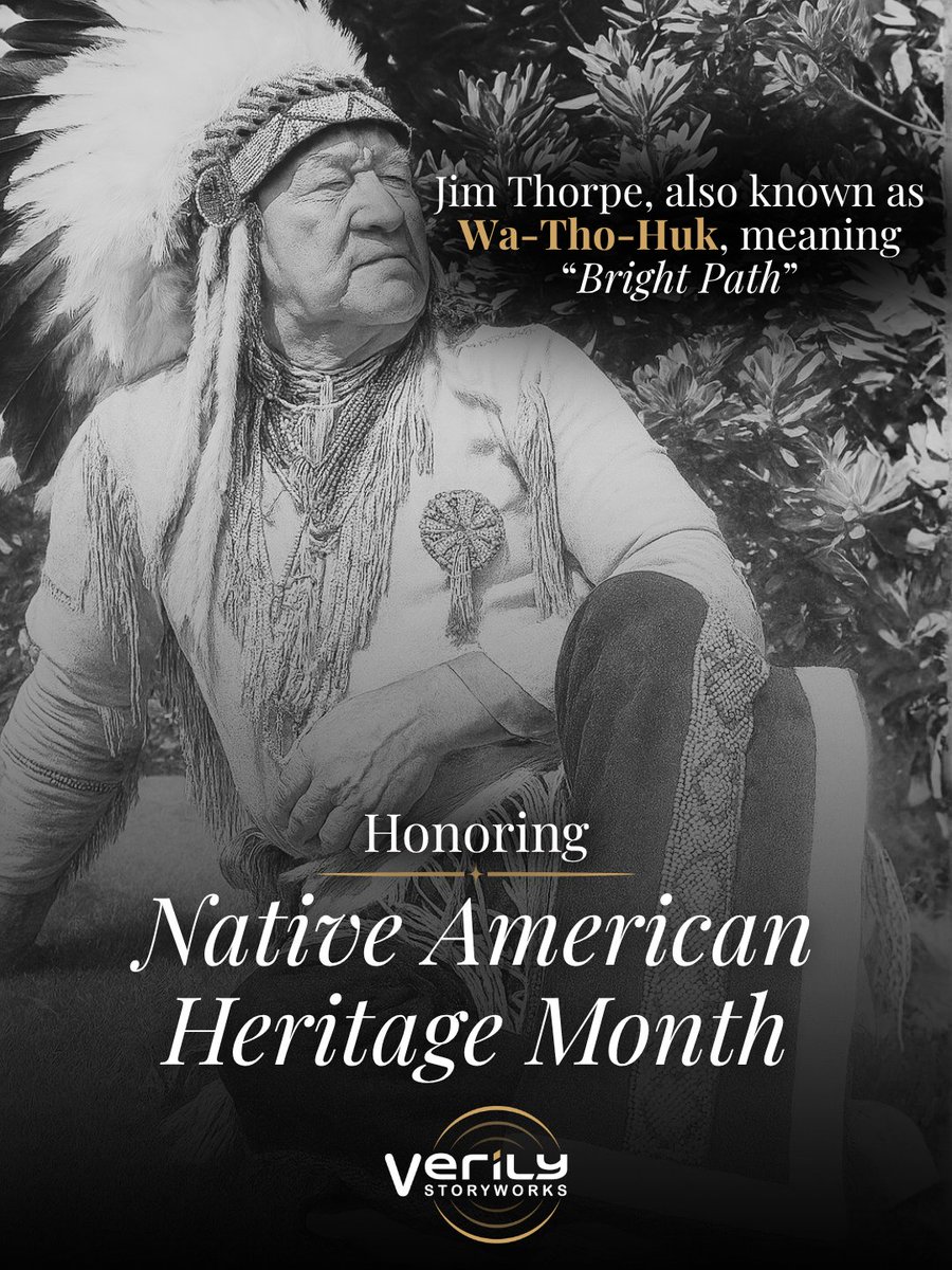 VerilyStorywork's tweet image. Help us share the untold story of this Native American icon. Visit VerilyStoryworks.com to learn more about this amazing project.

#JimThorpe #THORPE #VerilyStoryworks #HistoryMatters #NativeAmerican #NativeAmericanHeritageMonth