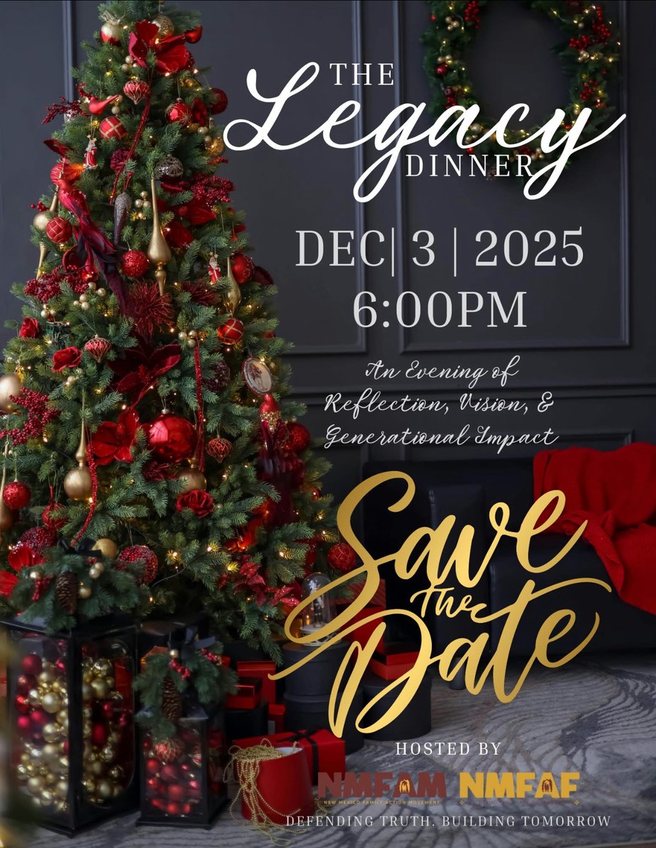 🕯️ Join us for the 2025 Legacy Dinner! Admission is free but RSVP is required!

This year has been nothing short of a testimony. Since launching NMFAM, we’ve watched God do what only He can—open doors, raise up voices, and ignite a bold movement!
✨ RSVP @ fam.campaignnucleus.com/l/kegv7D7