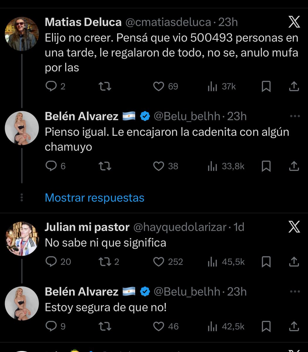 Chicos todo bien pero solo a ustedes le parece una locura que un grupo de viejas rastree a sus nietos que fueron ROBADOS Y VIVEN BAJO UNA IDENTIDAD FALSA, para el mundo es algo premiado. Y no debería ser ideológico, deberían preguntarse ustedes porque están en contra