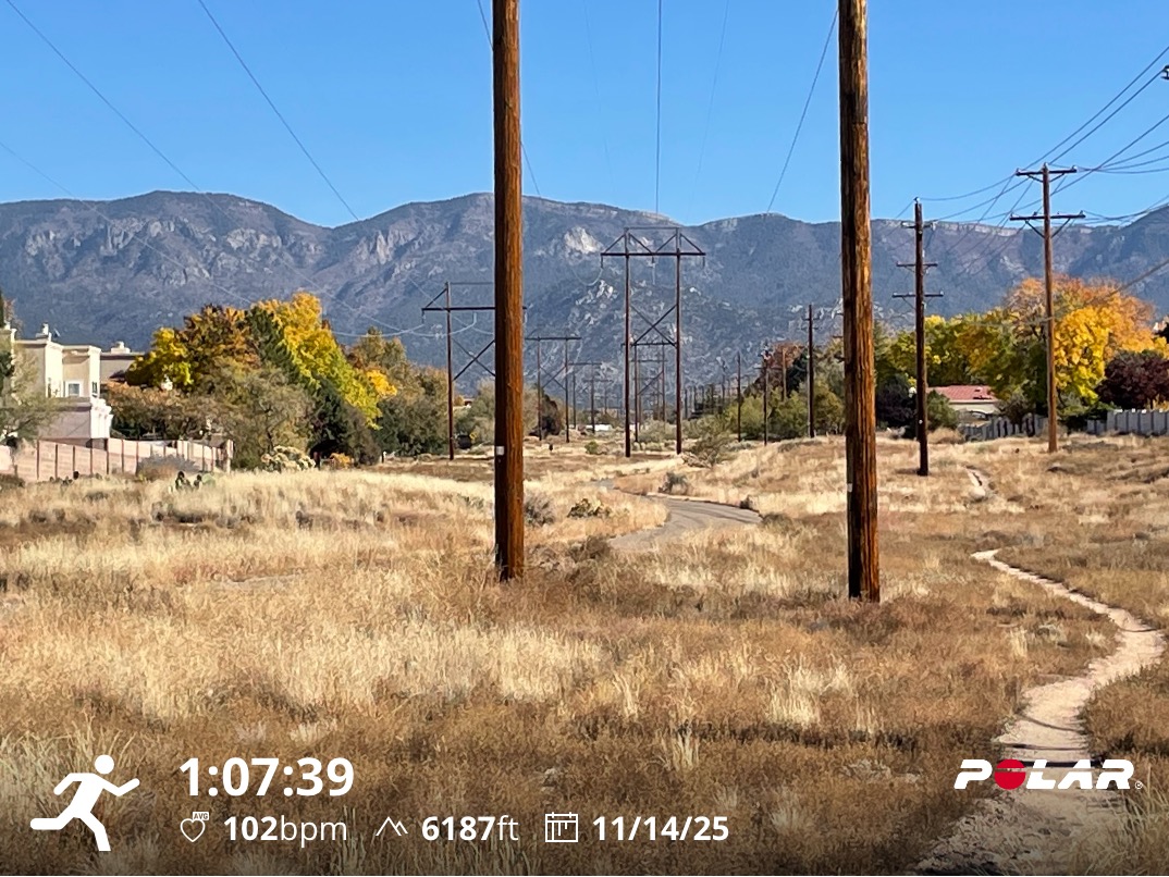 Howtobefit's tweet image. Running east from my house, starting at about three-quarters of a mile into the run, there is a short stretch with high tension wires. I don&apos;t often take a picture here, but I do like the symmetry.