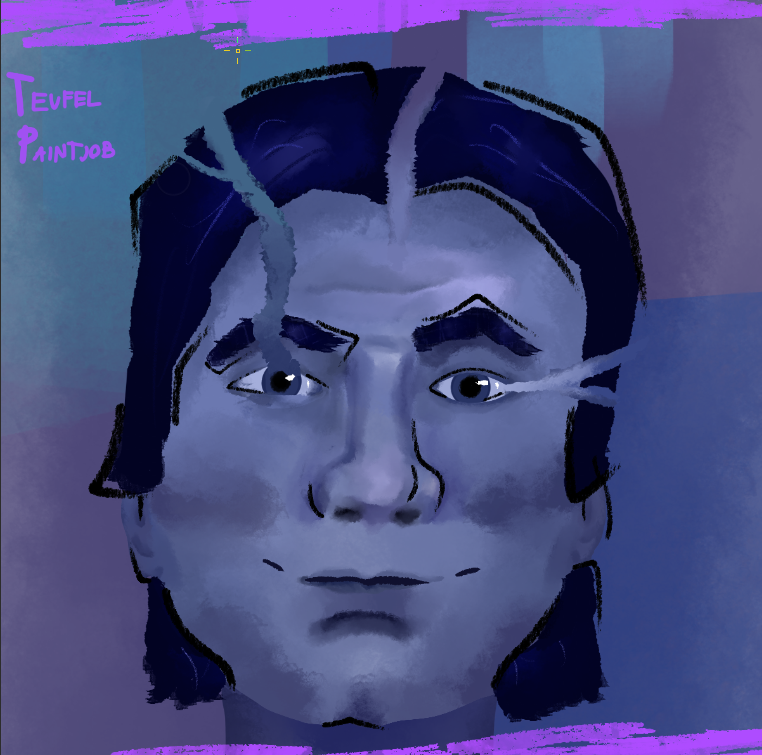 TeufelPaintjob's tweet photo. they let me draw him for my team project yay !! (its not the full pic its for a poster :P)

#markscout #severanceart #severance https://t.co/KXZxqkxgd6