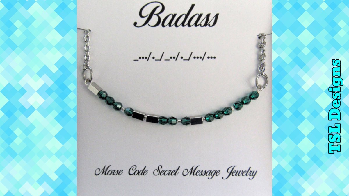 bythebeach1214's tweet image. Badass Morse Code Stainless Steel and Crystal Birthstone Delicate Necklace⠀
buff.ly/3FOBgEb⠀
#necklace #morsecode #morsecodejewelry #morsecodenecklace #handmade #jewelry #handcrafted #shopsmall #badass #etsy