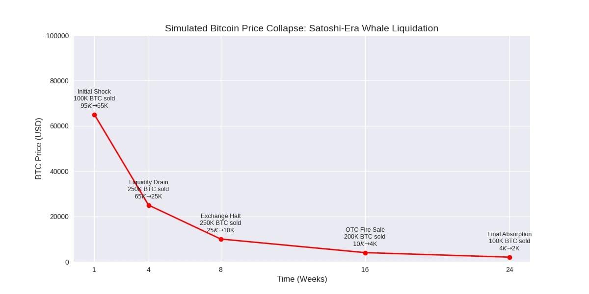 What would happen if Satoshi Era whales that are selling now, continue selling? AI has the answers!! It virtually mirrors the .com crash and Satoshi Era whales can make it happen.😱😱😱
#Btcblackswan #BitcoinMarketdump