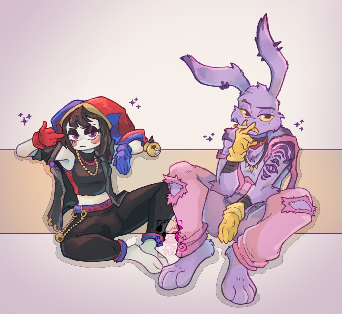 Izapug's tweet image. Punk Idiots 

#TADC #tadc #funnybunny #PomnixJax #TheAmazingDigitalCircus