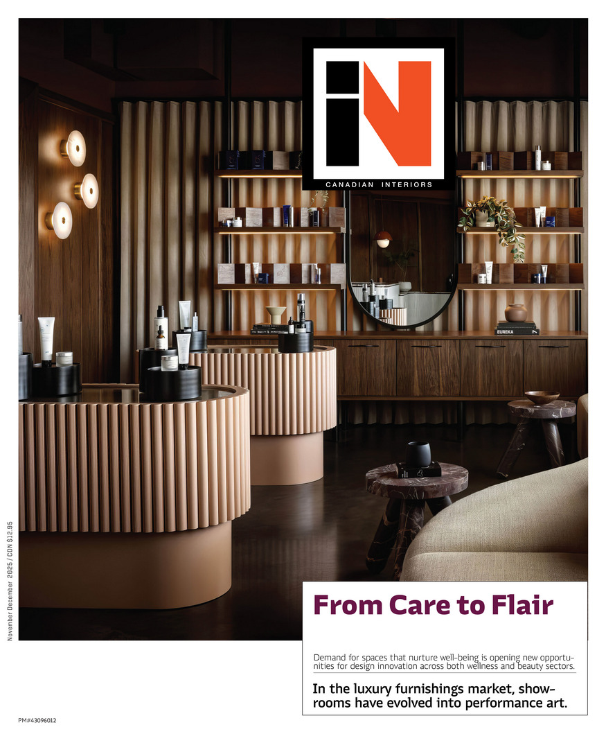 The November/December 2025 issue of Canadian Interiors magazine: canadianinteriors.com/2025/11/07/nov…. Featuring IDC Dimensions

Cover: Noir Medical Aesthetics, Calgary, Alberta, designed by Amanda Hamilton Interior Design. Cover Photo: Eymeric Widling

#interiordesign  #interiordesigners