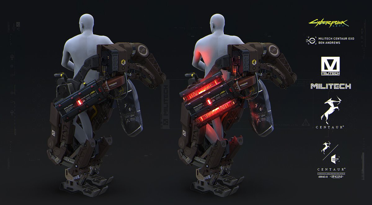 Ben Andrews
Cyberpunk 2077
Militech Centaur Exo Concept Design
artstation.com/artwork/xJEePm