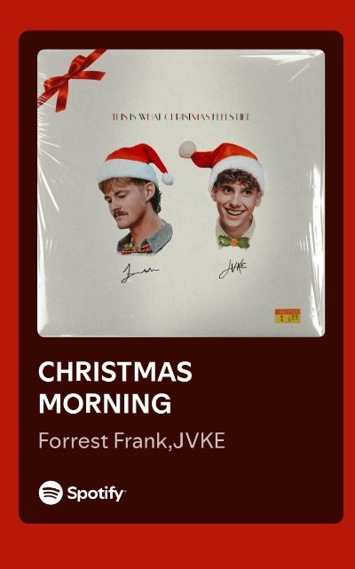 CHRISTMAS MORNING OUT NOW 🎵🎄