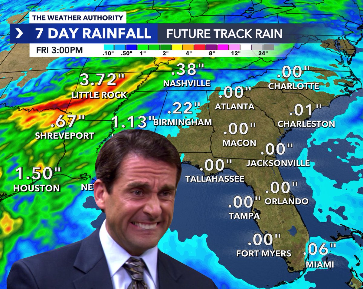 Let's check-in on those rain totals across Florida over the next week...😬