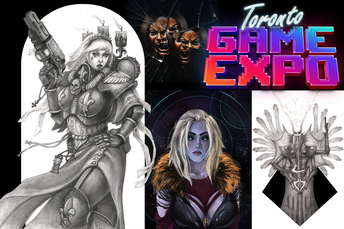 YCooperY_'s tweet photo. Surprise! On November 22nd &amp; 23rd we will be at @TorontoGameExpo at booth 333G! Swing on by for some beautiful art, some spooky books, and/or to just hangout 🤘 see you next weekend!
•
#torontogameexpo #tge2025 #gameexpo #art #artist #author #writer #writerscommunity https://t.co/pwBnJpyR95