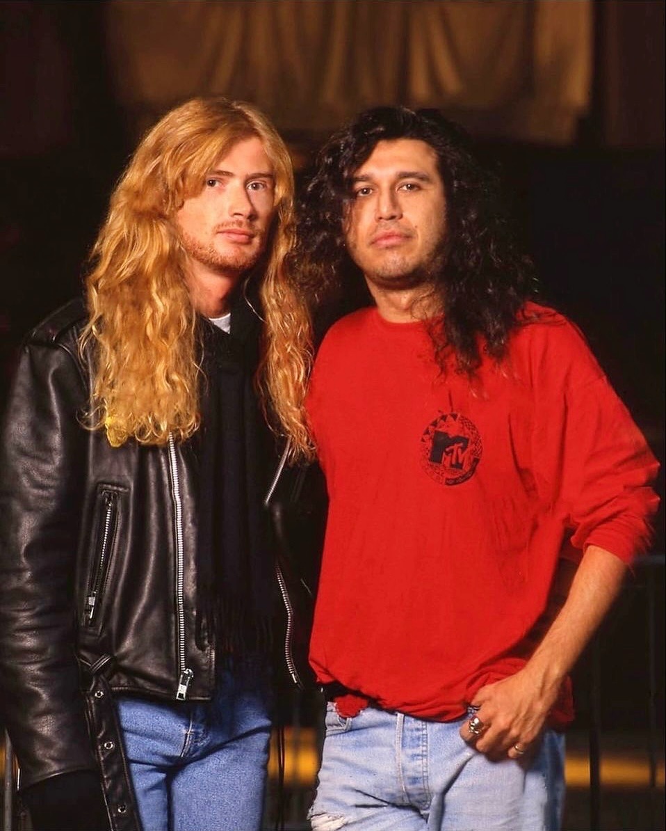Dave Mustaine and Tom Araya