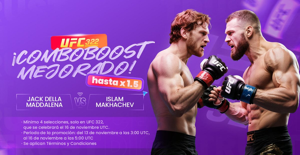TrustDiceEs's tweet photo. 🥊✨ #UFC322 encendidooooo ✨🥊
Jack Della Maddalena vs Islam Makhachev… esto huele a guerra 👀🔥
Y mientras ellos pelean… tus cuotas se van al cielo con el #COMBOBOOST hasta x1.5 🚀💸
Arma tu ticket de apuesta con 4 picks y deja que la magia haga boom 💥🤑
¿Team Della? ¿Team Islam?
Lo importante es que tu ticket salga ganador 😏 https://t.co/0PnJRjyAQ6