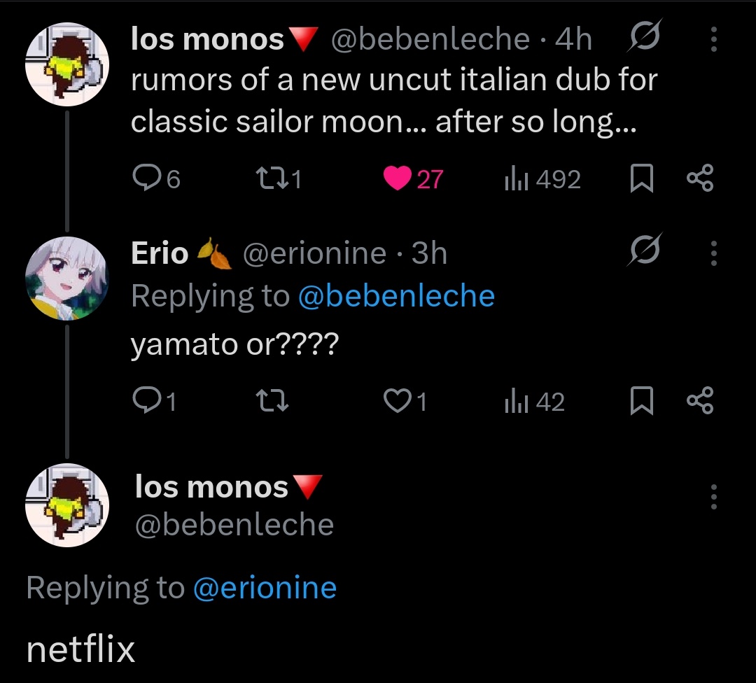 misswhynowhy's tweet image. #gametheory netflix is gonna invest hard in the magical girl market post-kpdh and sailor moon is an easy one to start with cause they already have had a deal with toei for the movies. like if it is potentially getting an italian redub they are probably redubbing multiple