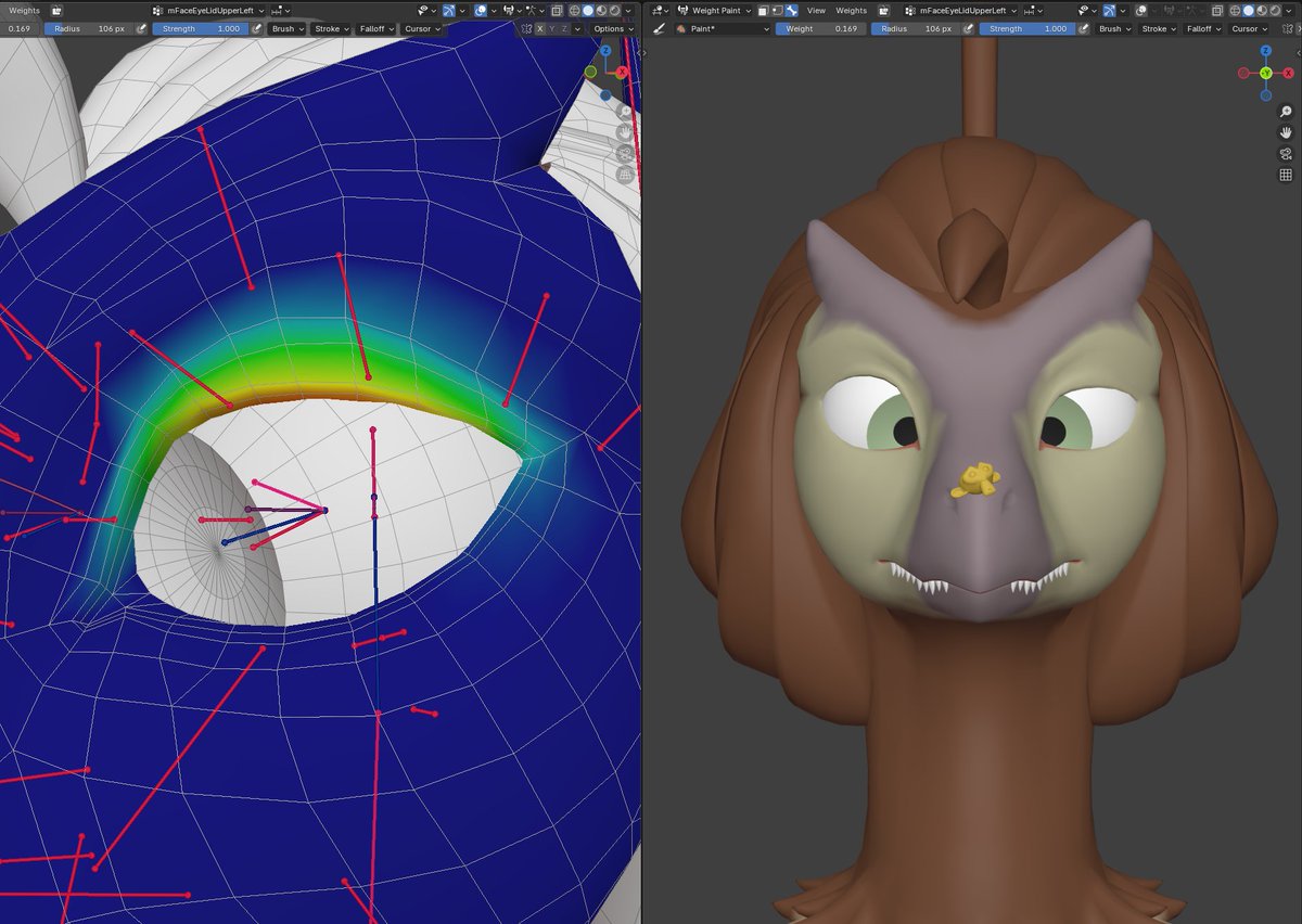 Facial rigging commences