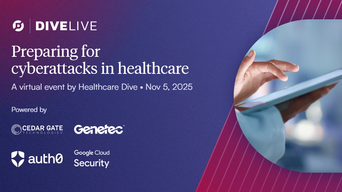 healthcaredive's tweet photo. Catch up and watch our free on-demand event that took place earlier this month.  ‘How healthcare can prepare for cyberattacks’ featured cybersecurity experts from Mayo Clinic, Novant Health, Allina, and more.

Register to watch it here: https://t.co/LQb92bBYGU 

#healthcare https://t.co/TT2ylajgqF