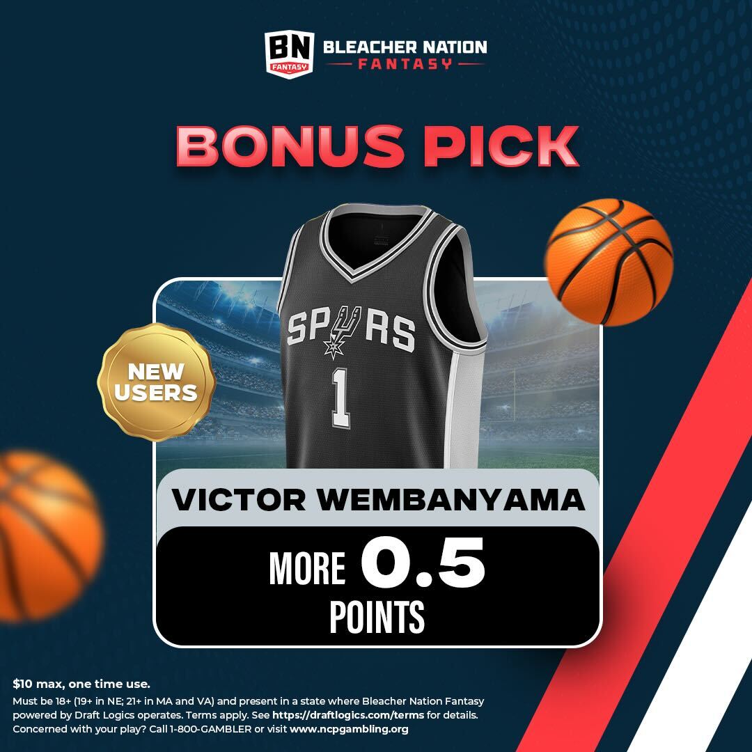 🚨 <a href="/BN_Fantasy_/">Bleacher Nation Fantasy</a>  is back with another bonus pick for NEW users 👇

Wembanyama MORE 0.5 points

💰New user 50% deposit match up to $250 with code: SWISH
