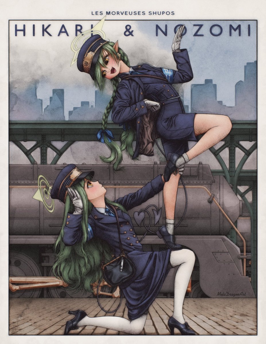 MetaDragonArt's tweet image. 橘ヒカリと橘ノゾミ(1930年代Ver.)

Hikari &amp;amp; Nozomi (1930&apos;s version)

#BlueArchive #ブルアカ