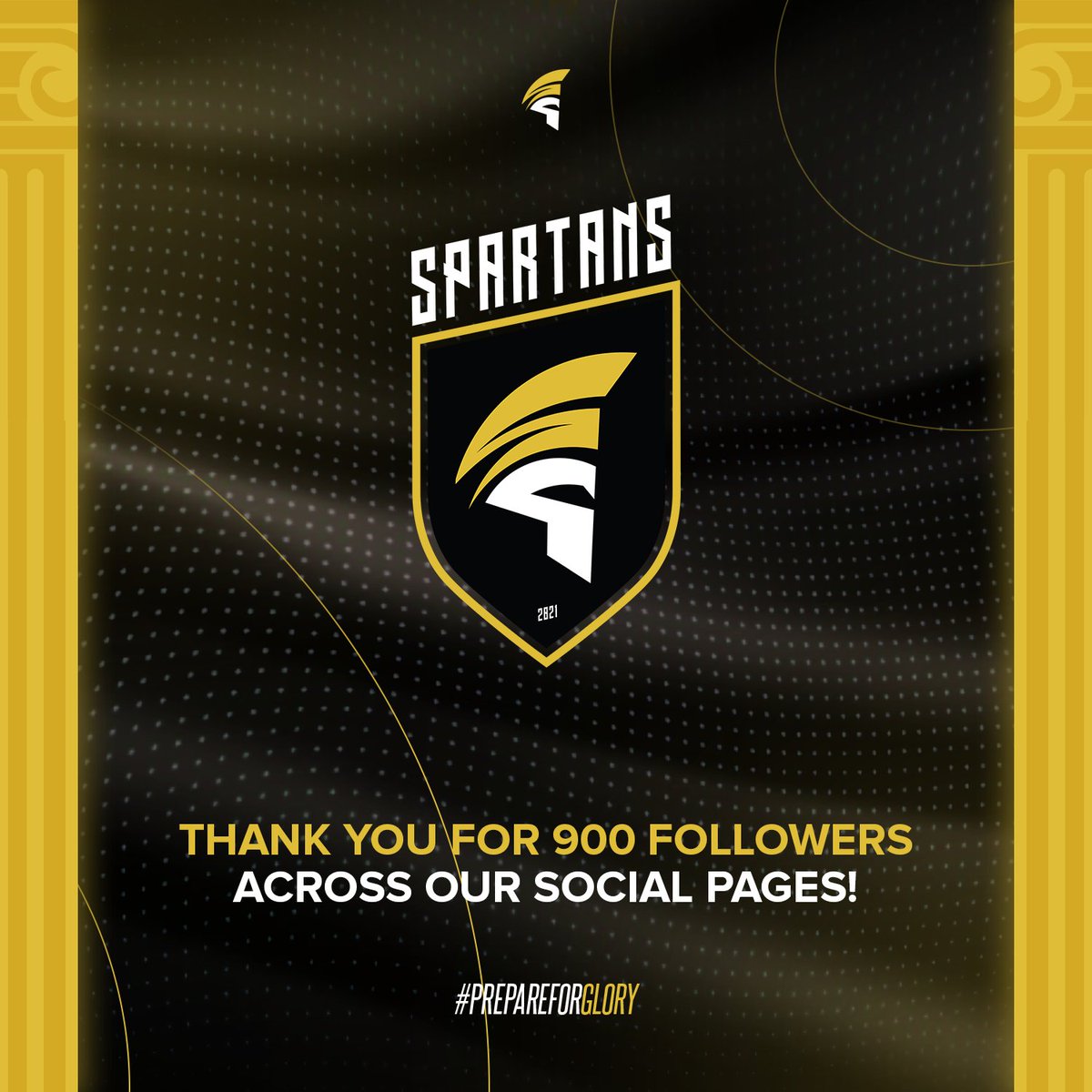 Your support this year has been incredible. Thank you for helping us reach this goal Spartans! 💛Make sure to discover our other pages by checking out our linktree: linktr.ee/spartanseuespo… 
#PrepareForGlory