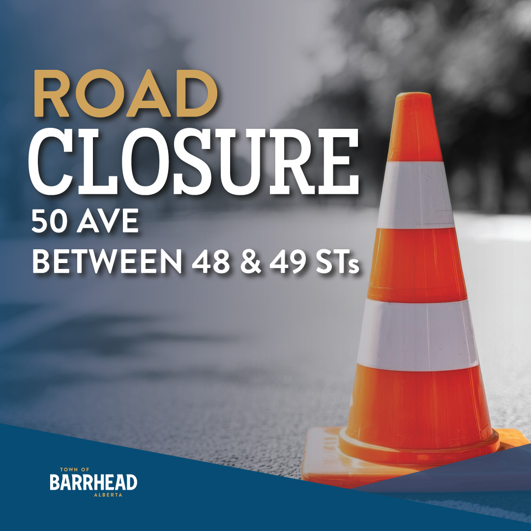 Water main break, 50th Ave CLOSED (48–49 St)
Public Works on-site assessing. Repairs start by Saturday. Updates coming.
Hospital Access:
From Hwy 33/49 St, use 51 Ave. No through access via 50 Ave.
Thanks for your patience as crews work to fix this safely. bit.ly/4nSGLpZ