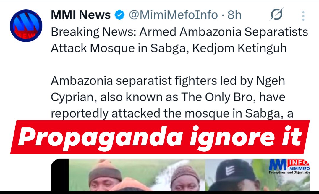 amba_newsline's tweet image. BREAKING: As expected, the Biya regime has staged another act of violence in Ambazonia reportedly to divert attention from growing political tension in Cameroon. According to local sources, forces said to be trained by U.S. Special Forces were disguised and sent to attack a…