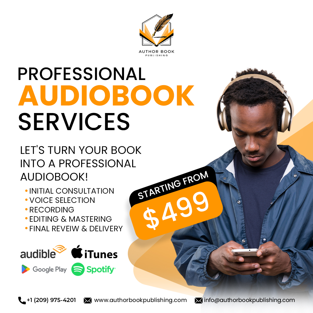 Authorbook054's tweet photo. Turn your manuscript into a powerful audiobook.
Studio-quality production starting at $499.

#AudiobookProduction #AuthorServices #BookPublishing https://t.co/QXfPwZcdge