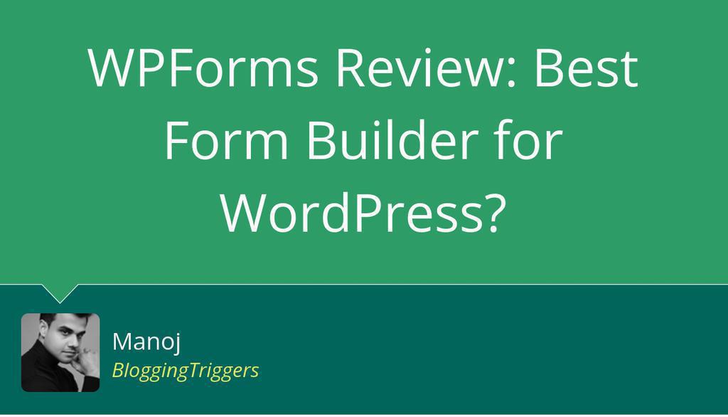 HeartofManoj's tweet image. WPForms is more than just a contact form plugin—but is it really the best? Find out what you’ll love, what you won’t, and if WPForms is worth the hype for your project.

Read more 👉 lttr.ai/Ai2yW

#WPForms #Leads #Business