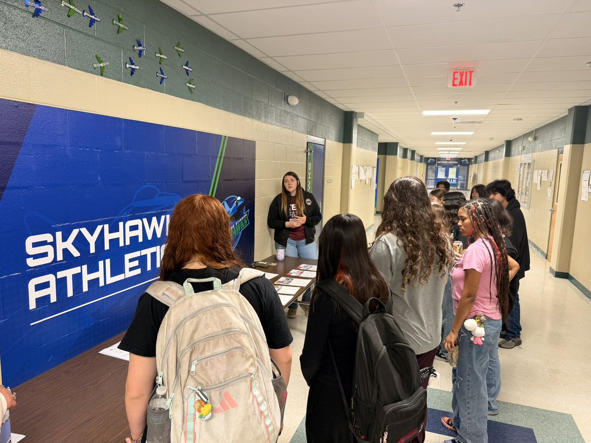 Thank you Marshall Law and Medical magnet high school for visiting our Skyhawks this morning <a href="/NISDCounseling/">NISD Counseling</a> <a href="/NISDStinson/">Stinson MS NISD</a> <a href="/NISDMarshallLMS/">Marshall Law and Medical Services</a>
