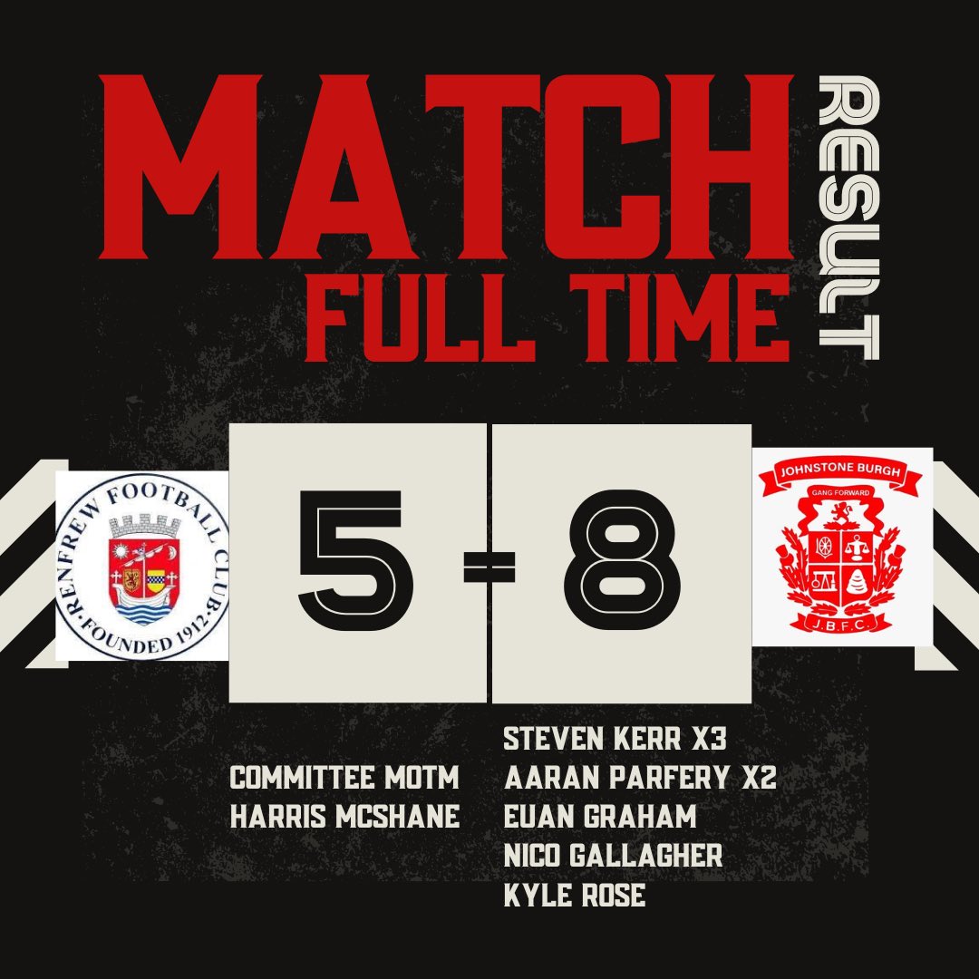 Johnstone Burgh U20 Development tweet media