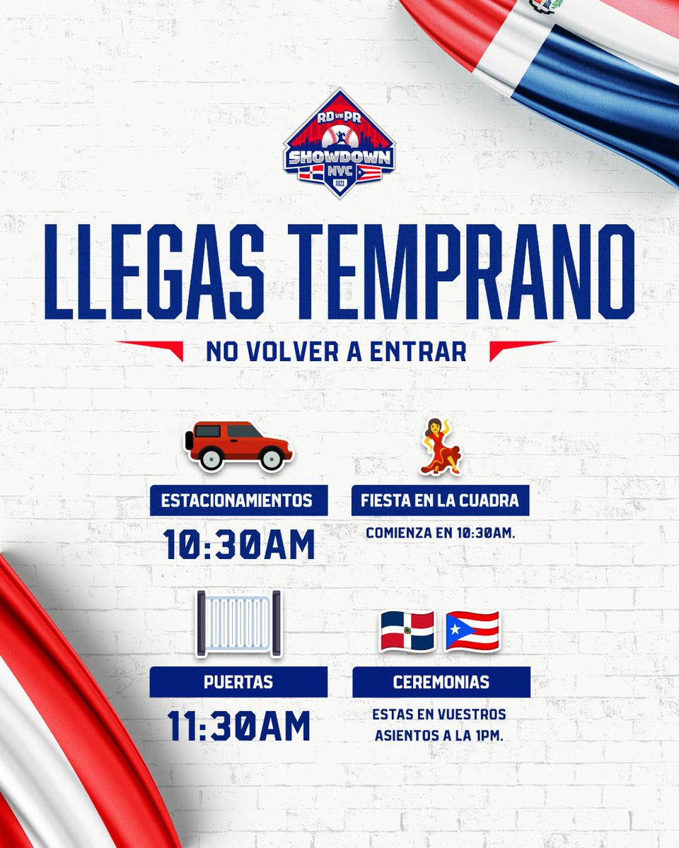 CitiField's tweet image. ¡Sabes Antes Que Vienes! 🇩🇴🇵🇷