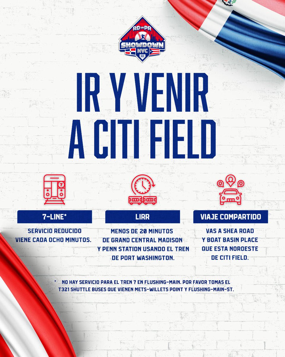CitiField's tweet image. ¡Sabes Antes Que Vienes! 🇩🇴🇵🇷