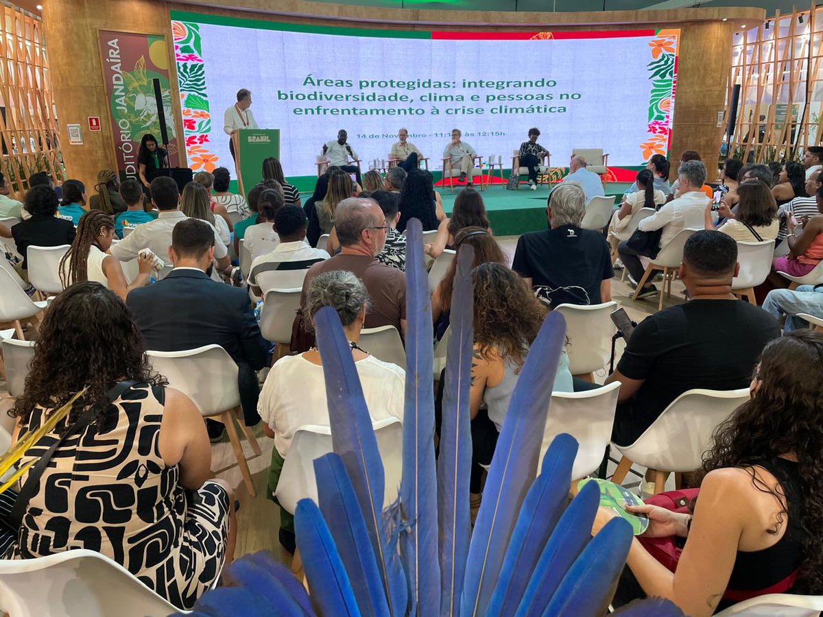 debarros_miguel's tweet photo. #COP30 Dia 5: Áreas protegidas em debate, integrando biodiversidade, clima e pessoas no enfrentamento à crise climática. Sob auspícios do #ICMBio, atores da África e América do Sul projetam desafios do sistemas de governança da biodiversidade, regulação climática e o bem-viver. https://t.co/U55ypxHx2j