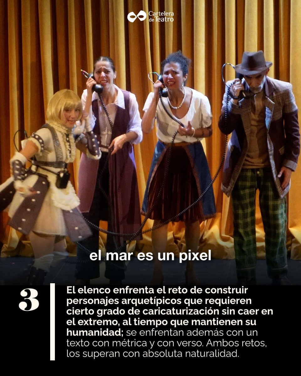 El mar es un pixel se presenta de jueves a domingo en el teatro Juan Ruiz de Alarcón. Escrita y dirigida por David Gaitán, actúan Hernán del Riego, Daniela Arroio, Verónica Bravo, Michelle Betancourt y Emannuel Lapin.

#Teatro #cdmx <a href="/teatrounam/">Teatro UNAM</a>