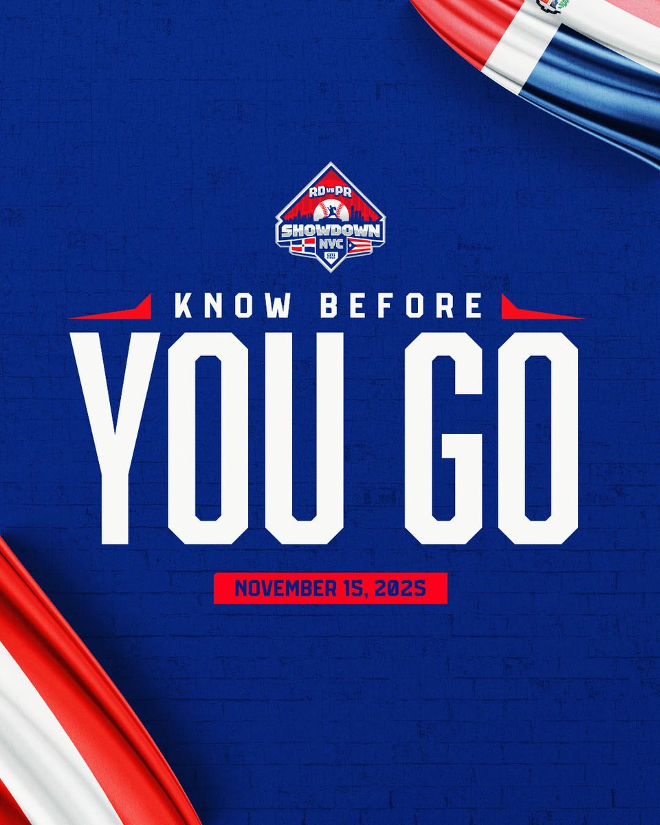 CitiField's tweet image. Know before you go! Here’s everything you need for tomorrow’s RD vs PR Showdown at Citi Field. 🇩🇴🇵🇷