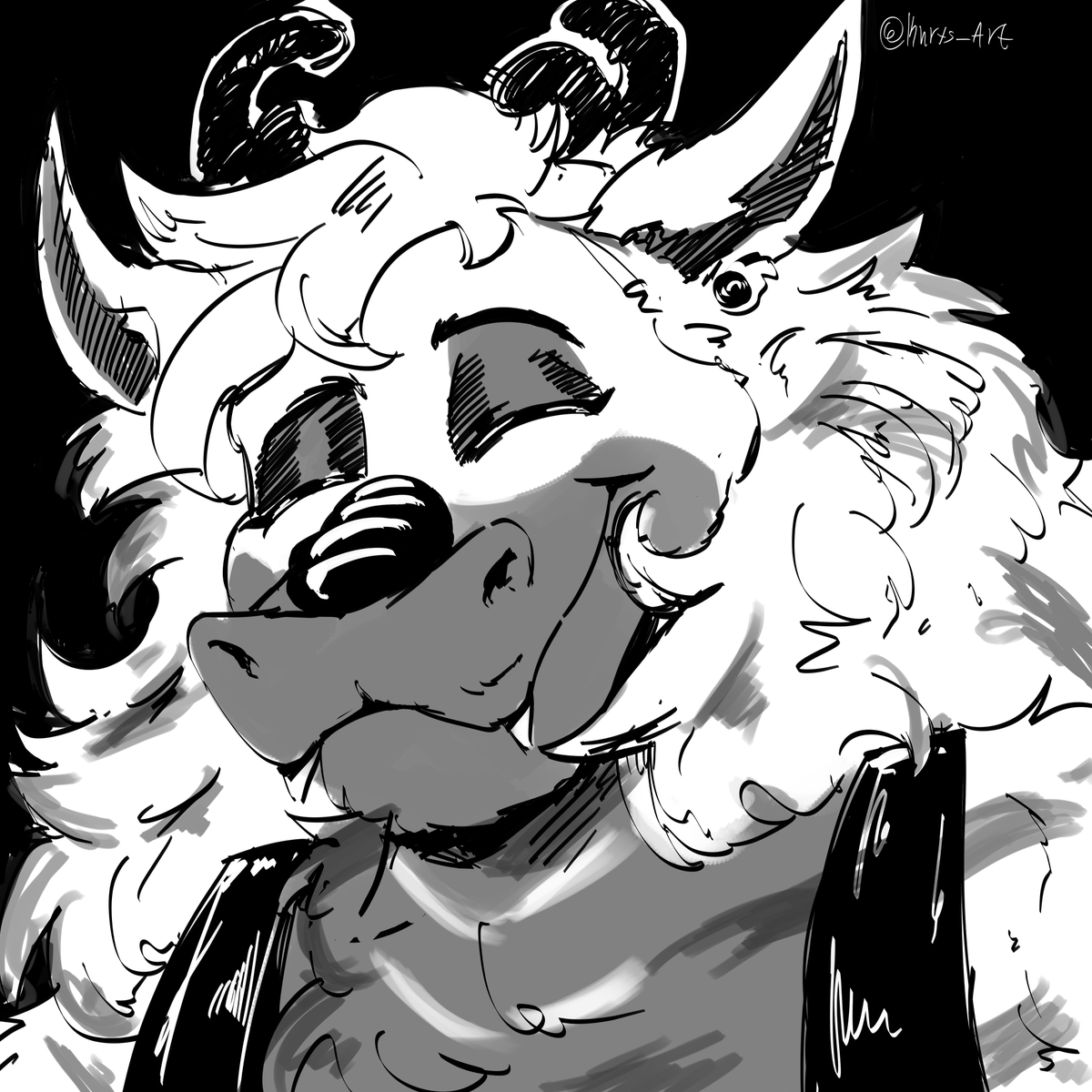 a little 35 min sketch for <a href="/NandoShrine/">𒆙🔸ƝAƝƊO 🔸𒆙</a> 

#furry