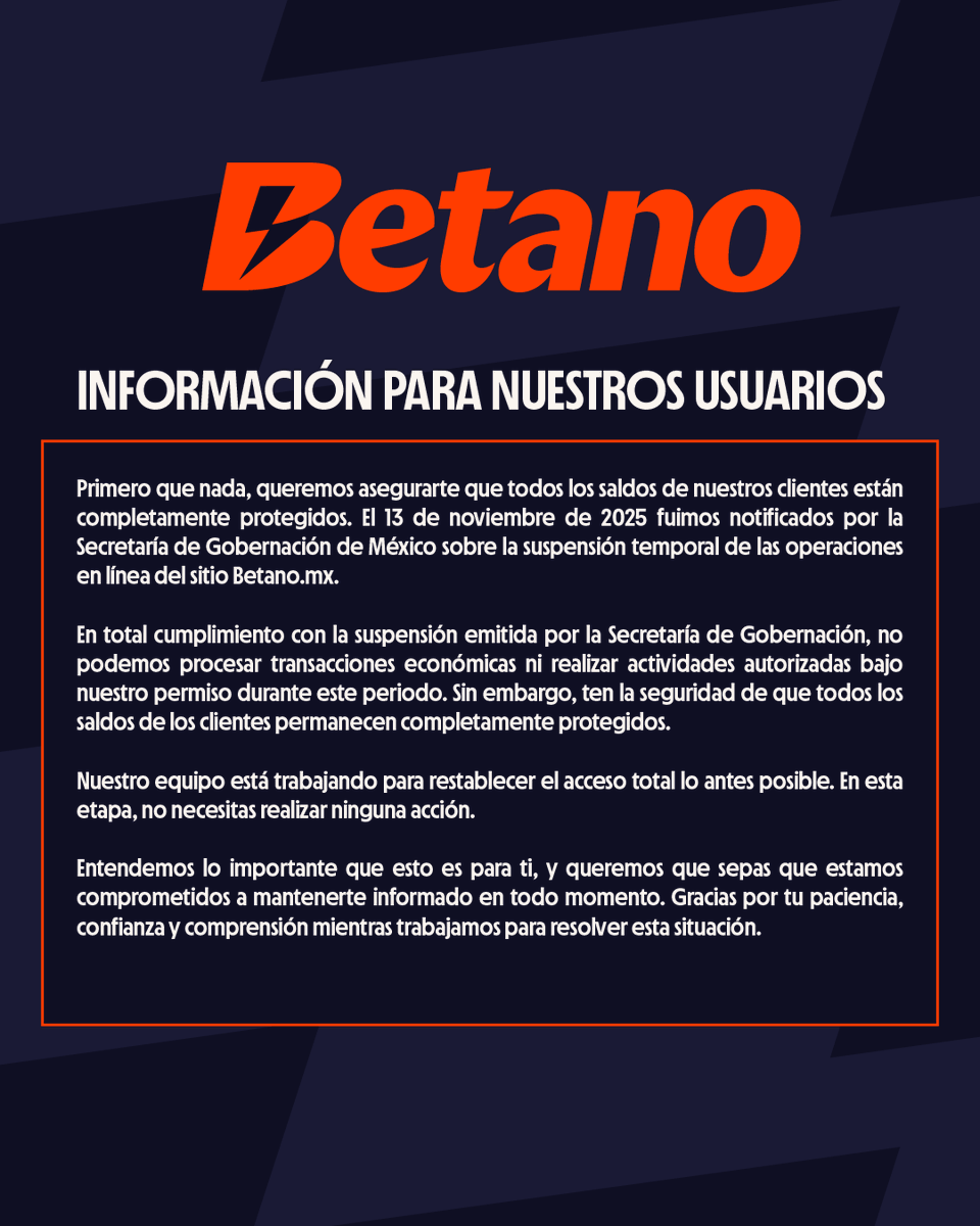 Betano Mexico tweet media