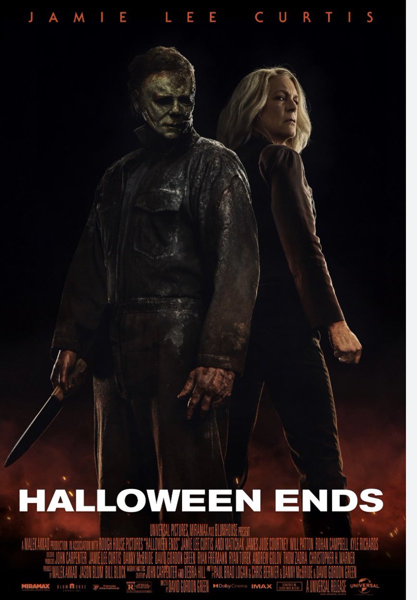 I know alot of people dislike this movie with a passion but I randomly wanted to see big John and little John,  so I shall suffer just for them #NW #HalloweenEnds