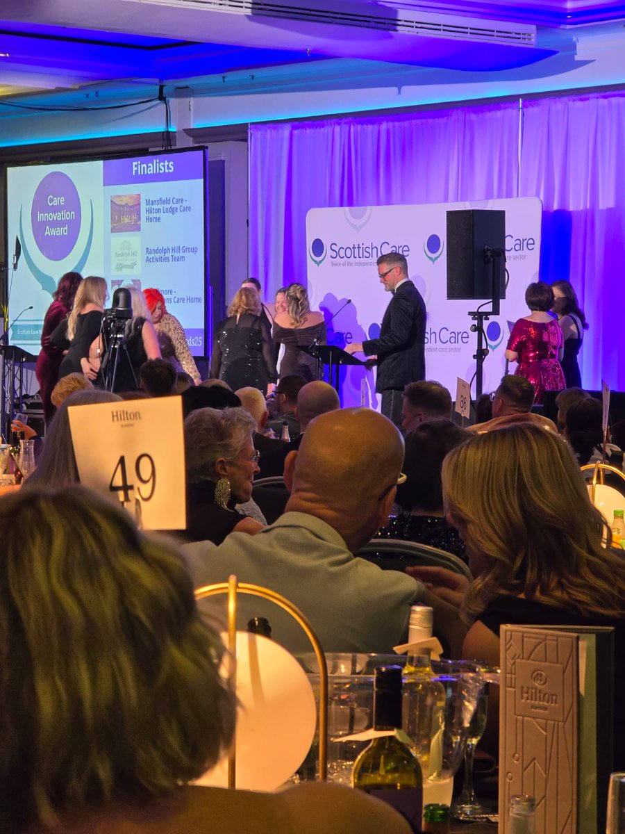 It was my great pleasure to present the Care Innovation award at the <a href="/scottishcare/">Scottish Care</a> #CareAwards25. Well done to all the finalists and winners this evening. Your hard work and dedication is inspirational, and gives us a chance to #CelebrateCare